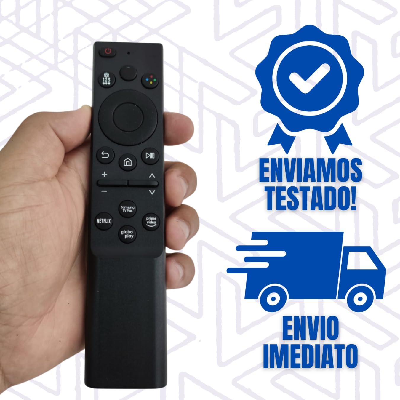 Controle Remoto Compatível com SAMSUNG Smart TV 4K 8K QLED UHD CU8000 AU7700 q80A BU7700
