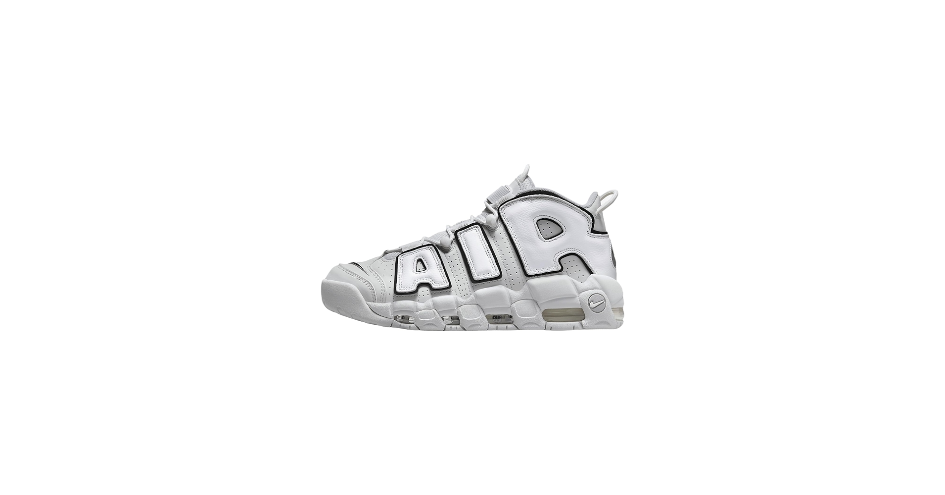 Nike Tênis masculino Air More Uptempo '96, Branco/Cinza, 45