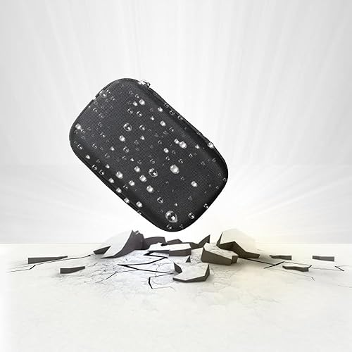 Vista 25 de Hermitshell Funda de viaje para impresora de bolsillo Phomemo M02 / Phomemo M02 Pro/Phomemo M02S (negro exterior + interior azul claro)