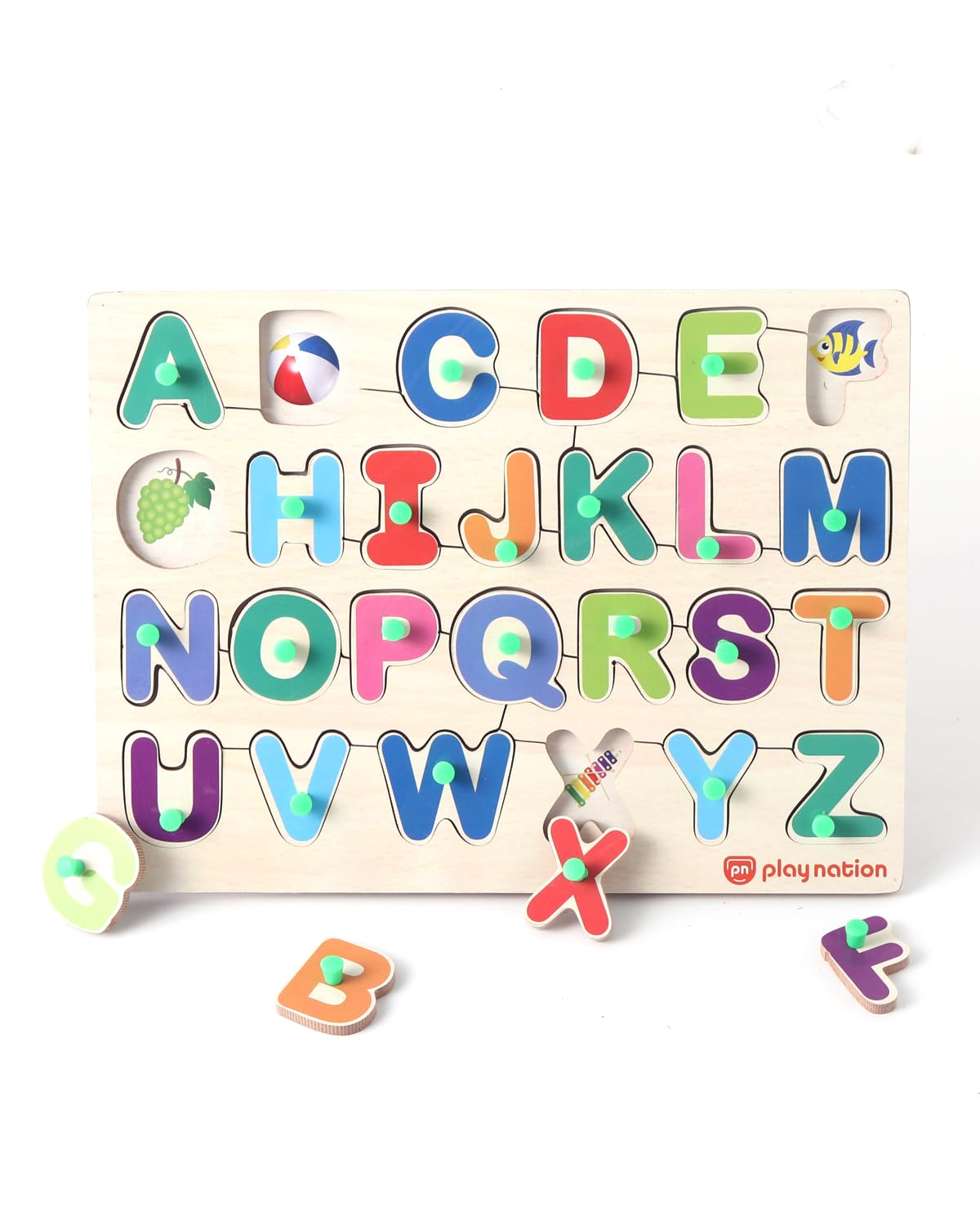 Play Nation Premium 26 Pieces Wooden Capital Alphabet