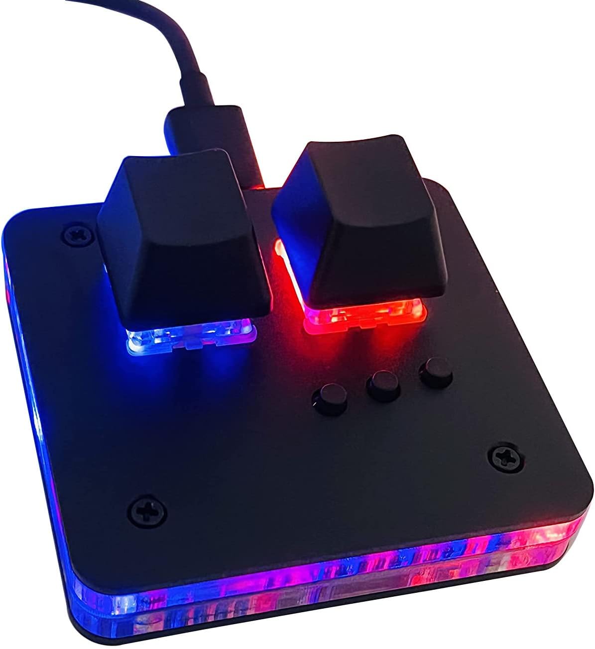 BTXETUEL RGB Keyboard, Simpad V2 for OSU Rhythm Games with Happy Red