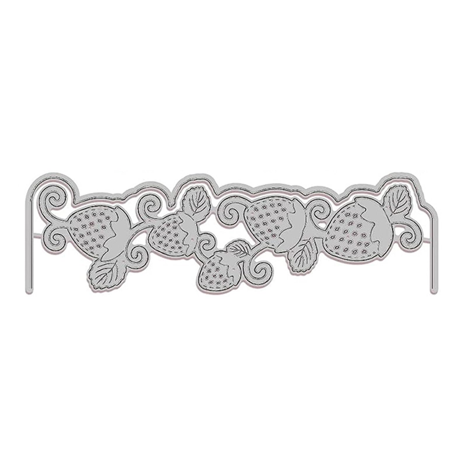EXQIOUR Metal Die Cuts Strawberry Embossing Stencil Cutting Dies for Card Making Scrapbooking Paper Craft Template Metal Cutting Dies