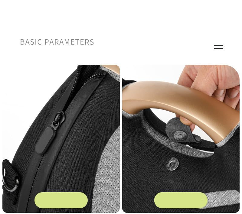 Custodia protettiva per altoparlante Harman Kardon OS6, guscio rigido in EVA con tracolla, copertura audio impermeabile con imbottitura interna, Grigio, Unisex