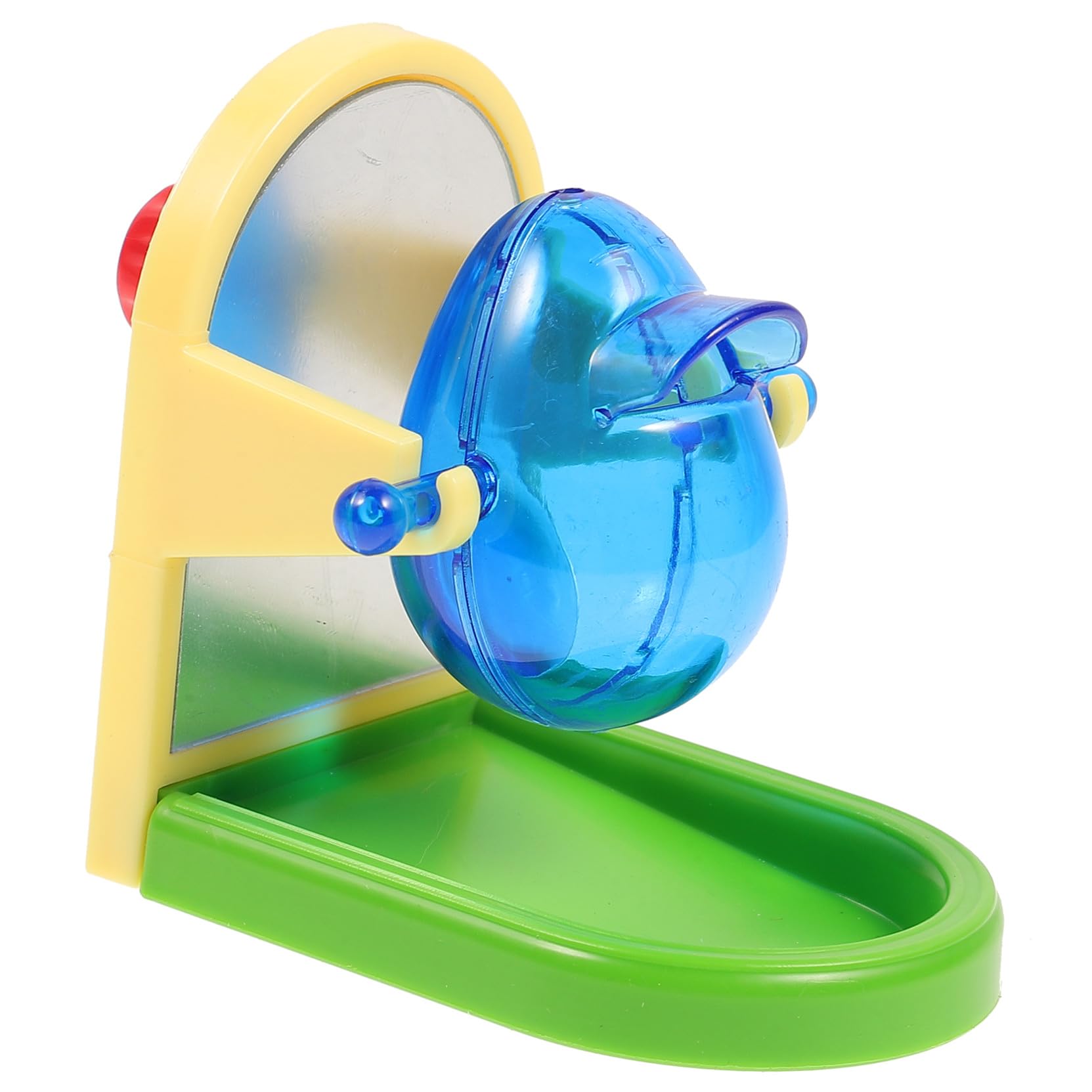 Juguete Antifugas de Comida para Loros y Pájaros de Material Liviano Estructura Simple para Entrenamiento y Entretenimiento de Mascotas en Casa Color Aleatorio
