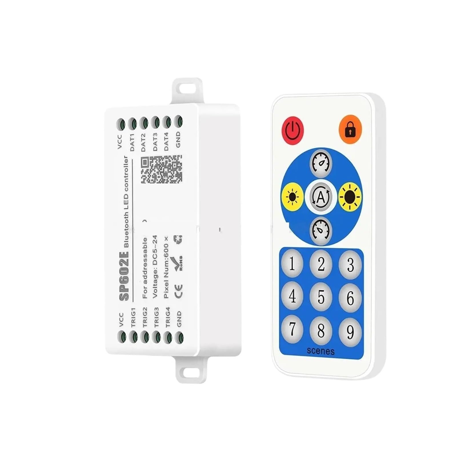 Controlador SP602E para fiestas con tiras RGB LED