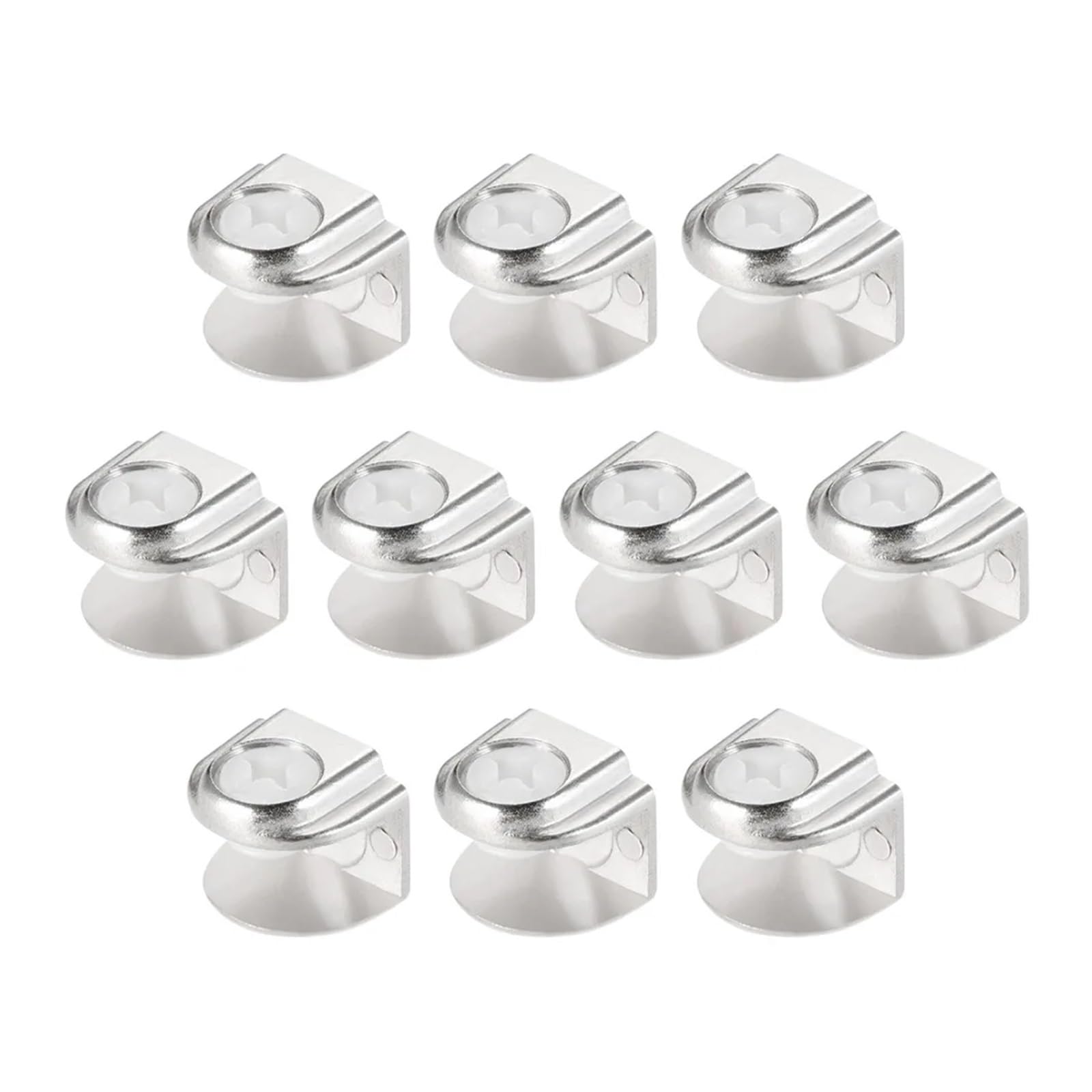 50pcs 8-10mm Thick 19x15x15mm Glass Shelf Brackets Adjustable Zinc Alloy Glass Clamp Clip Holder for