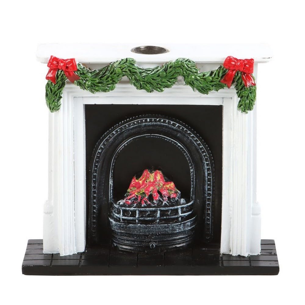 Magical Christmas Fireplace Backflow Incense Burner: Festive Design, Serene Ambiance - Ideal Holiday Decor for Relaxation and Joy