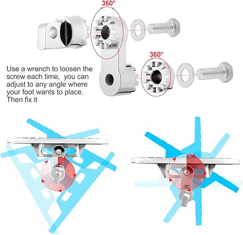 Miniatura 3 de Tablas de suelo ajustables para motocicleta con pedales delanteros para Harley Sportster 883 1200 (patrón de águila delantera)