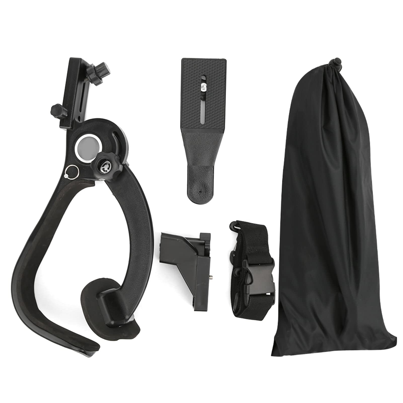 SR500 Épaule Support Stabilisateur Caméra DSLR Noir pour Appareil Photo Extérieur Avec Sangle Amortisseur