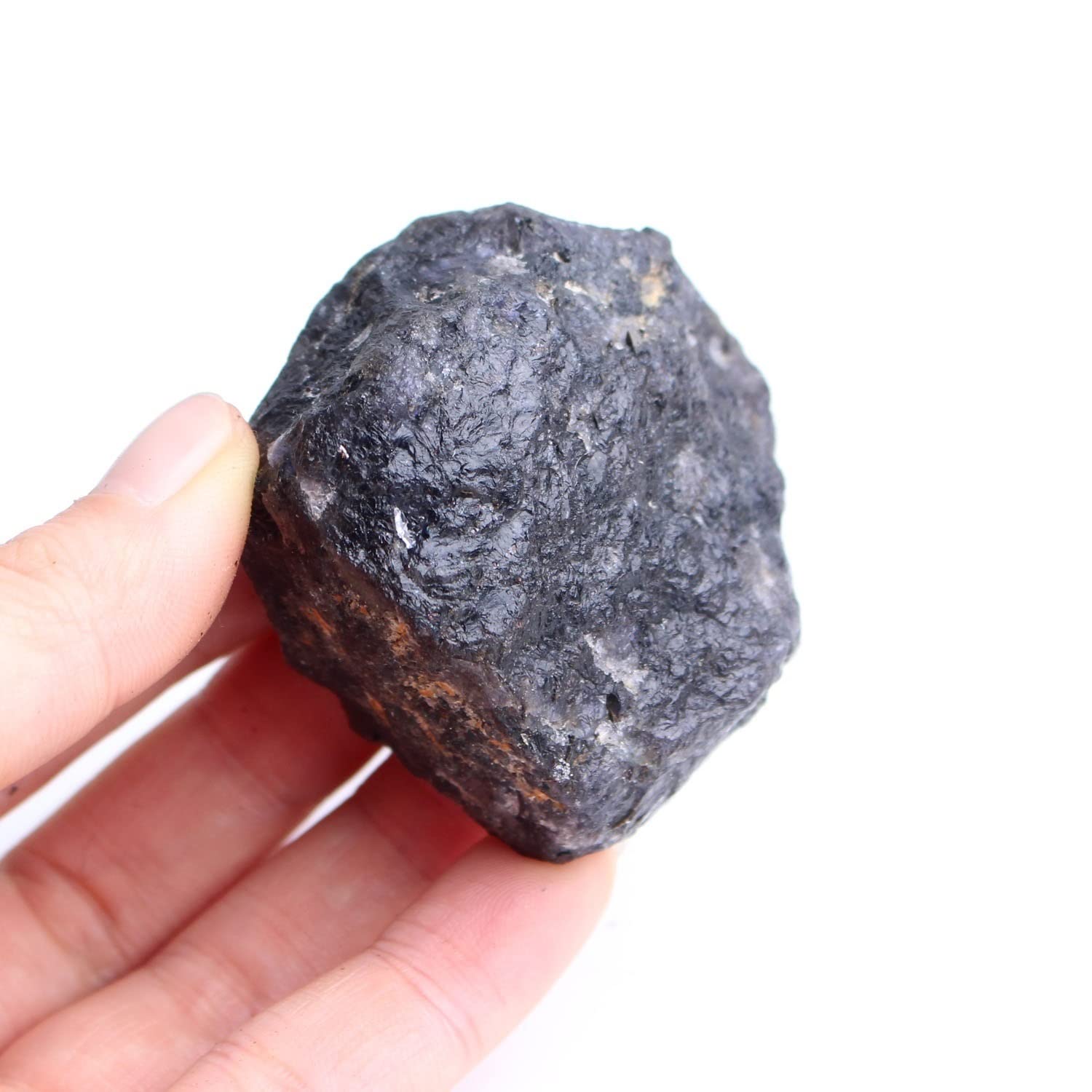 Naturalne iolit kryształowe surowe kamienie surowe kordieryt kamienie ozdobne ciemnoniebieskie DIY kolekcja odpowiednia do domu 1 szt. Kolekcje domowe (kolor: Iolite, rozmiar