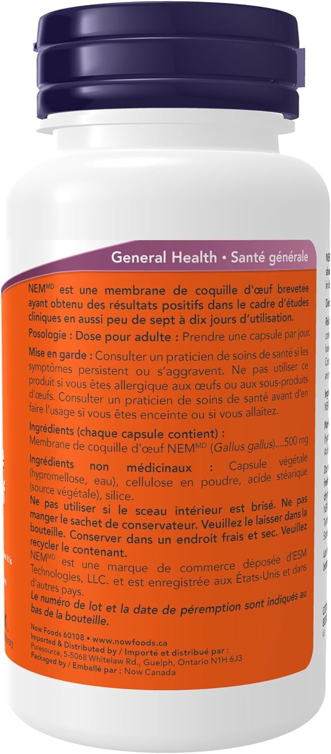 NOW Eggshell Membrane NEM® 500mg 60vcap