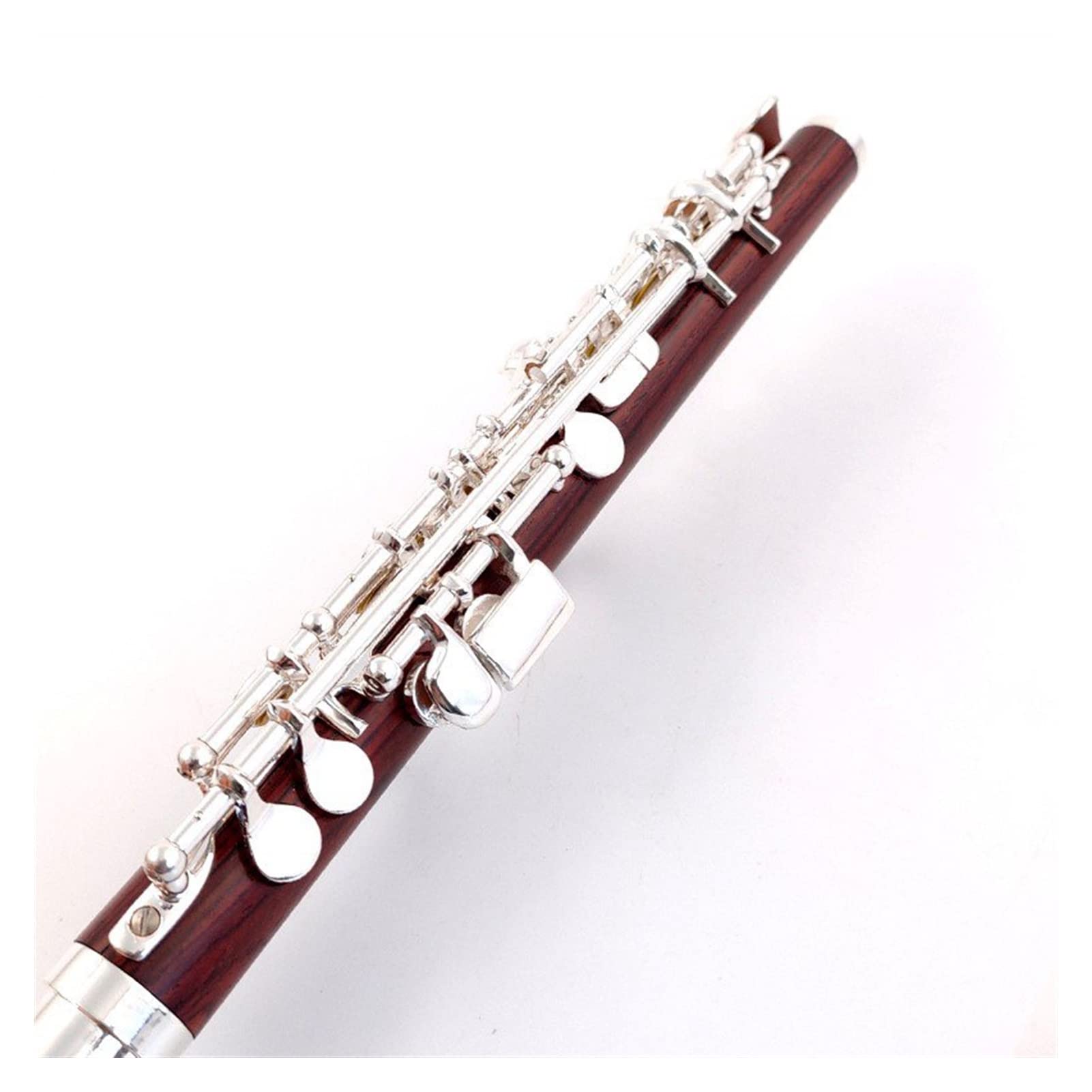 KOCOBOLO Holz Piccolo C Key Cupronickel Halbgröße Flöte Silber Überzogenes Körpermaterial Ebenholz Querflöte