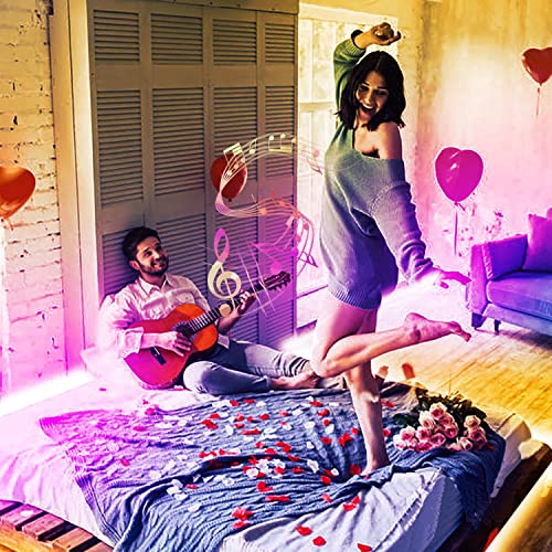 Phopollo Bluetooth Led Strip Lights 50Ft 5050 Rgb Color Changing Led Lights For Bedroom, Kitchen Decoration, App Control And Music Sync. #TOP6