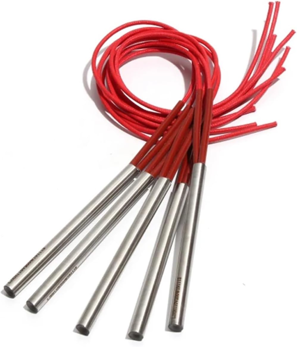 10PCS 10mm 120~135mm 201SUS 110V/220V/380V Single Head Dual Electric Heating Tube 300W/320W/330W Heater Element(380V,320W 10x128mm(DxL))