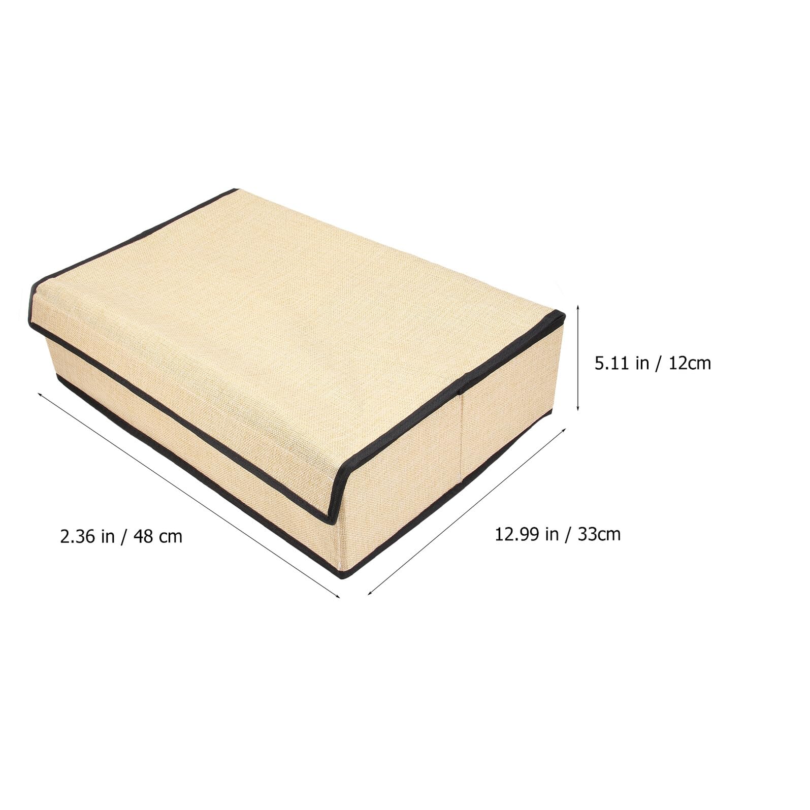 Aufbewahrungsbox für Bhs und Unterwäsche mit 16 Fächern aus Gewebe Beige mit Deckel und Einfache Reinigung für Schublade und Schrank