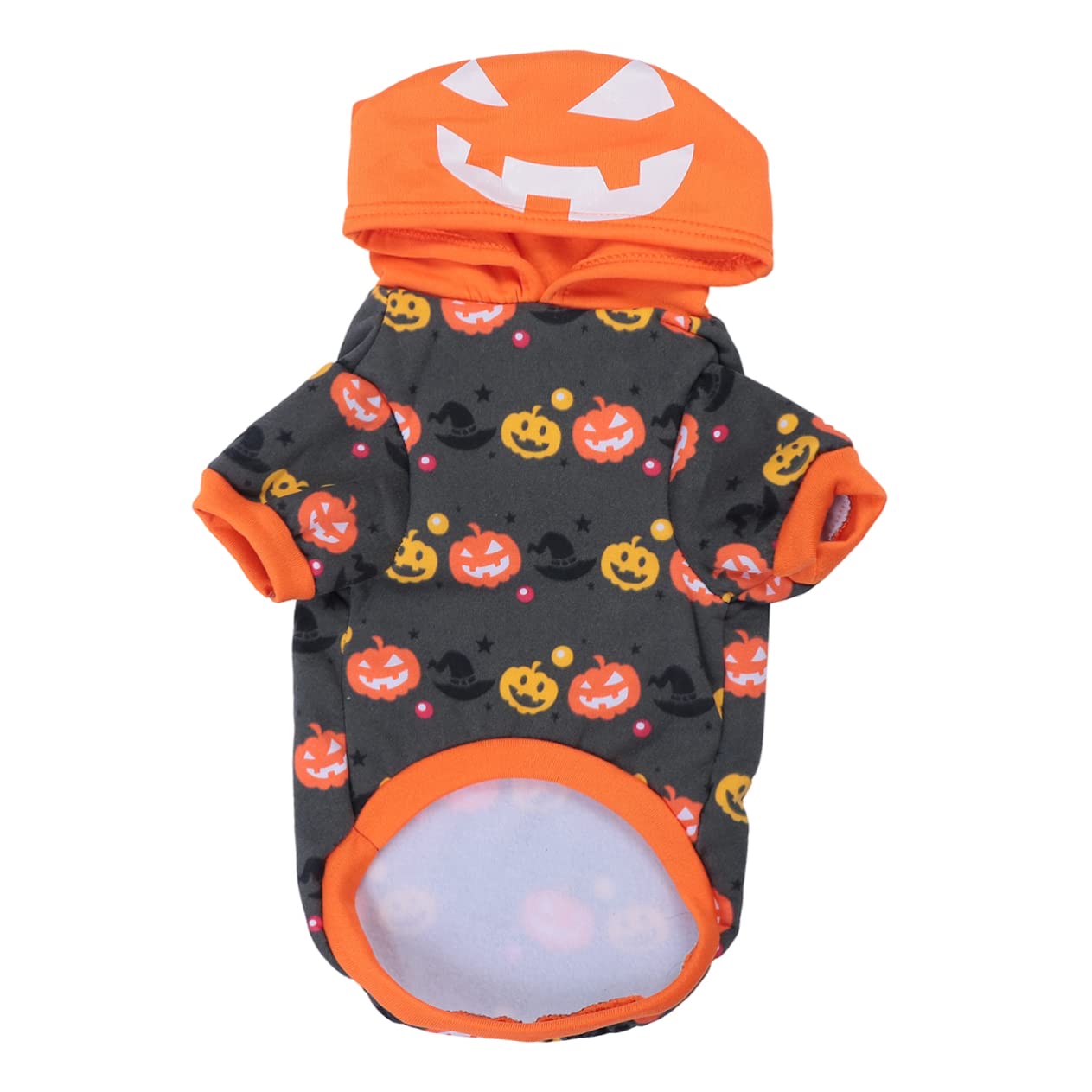 HMJGDHX 3 Pezzi di Costume per Animali Domestici, Cappotto per Animali, Vestiti di Zucca di Halloween per Cani, Cosplay di Halloween