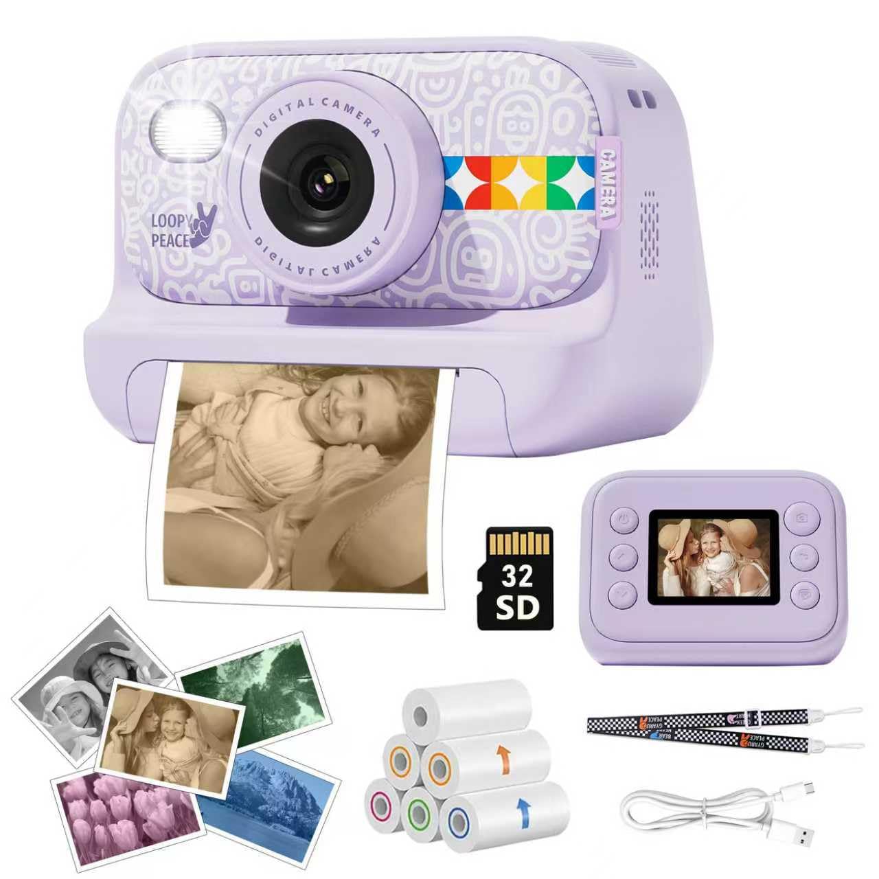 Amazon.co.jp: JOYTRIP キッズインスタントプリントカメラ、デジタル
