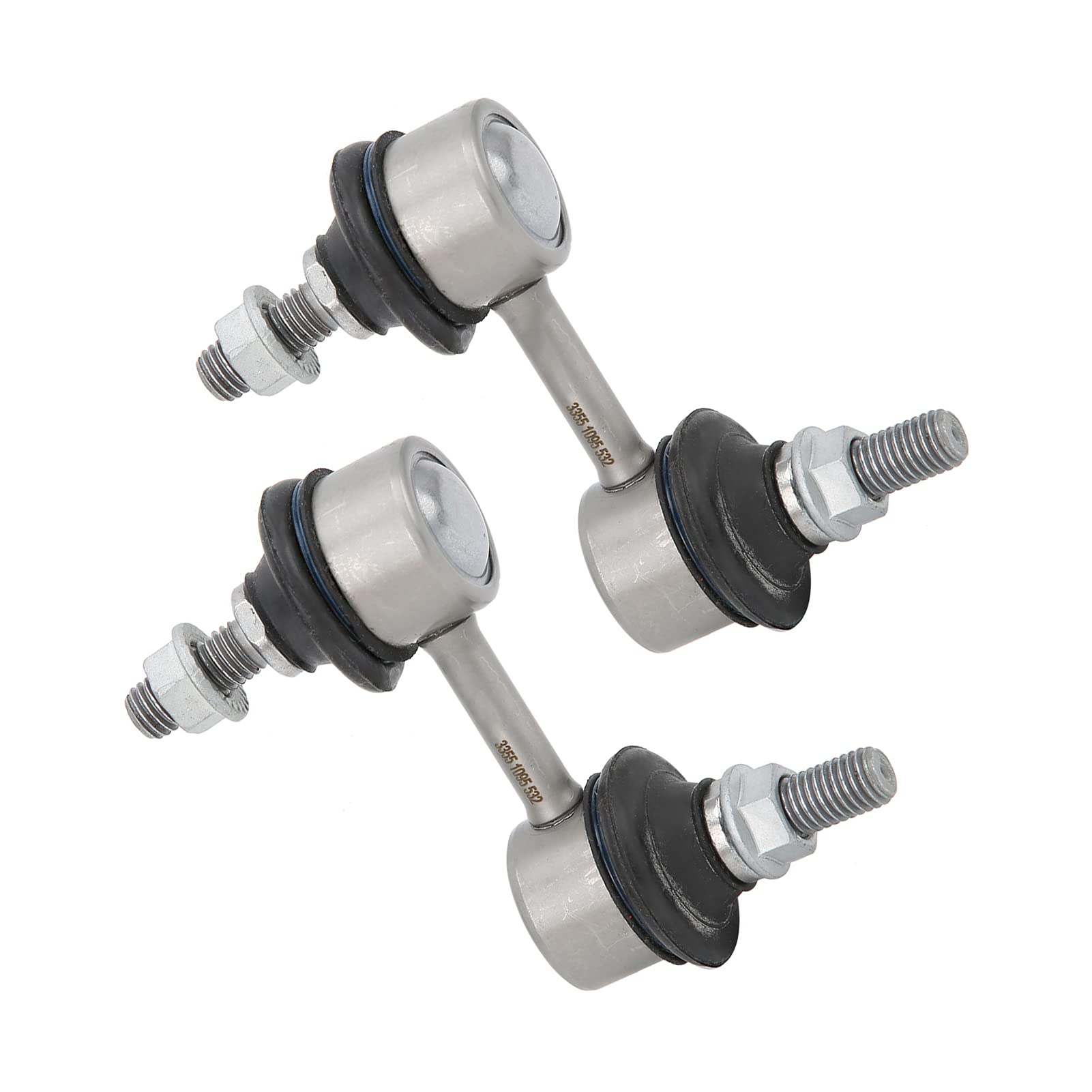VOLLSUN 2 szt. Tylny stabilizator pręt stabilizator poprzeczny głowica 33551095532 wysokiej jakości guma ze stopu aluminium zamiennik dla modeli serii 5 E39 520 540 525 530 535
