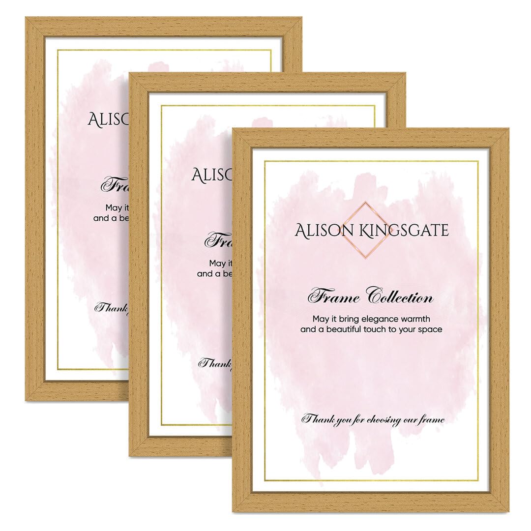 Alison Kingsgate Country Pine Picture Frame for Photo A0 - Pack of 3 — image 1