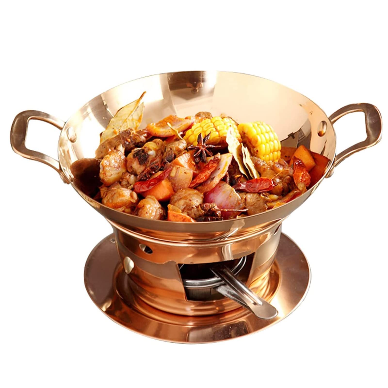 Set di scaldavivande e buffet commerciali, in acciaio inox, vassoio riscaldante con supporti per carburante, per feste di compleanno, matrimoni, celebrazioni alcoliche,