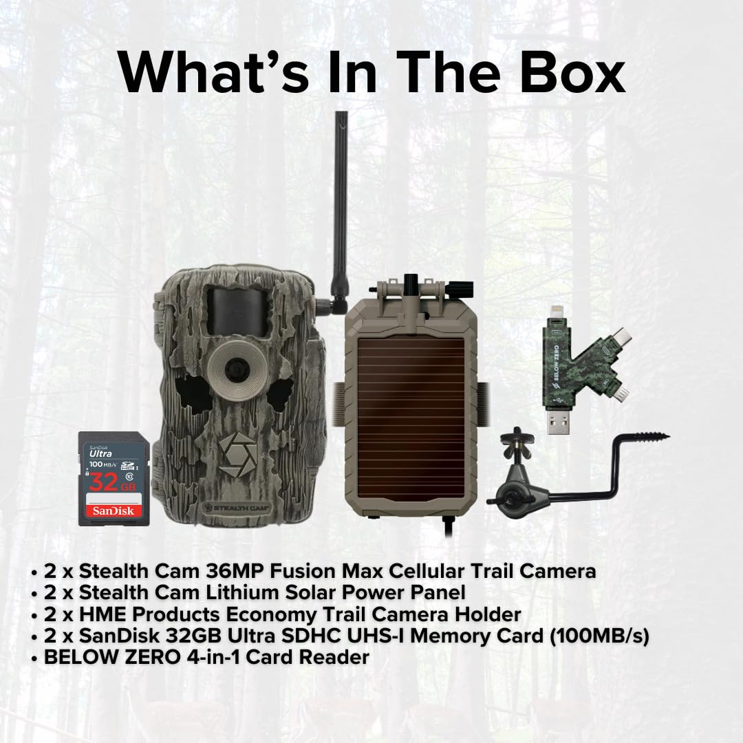 Amazon.com: Stealth Cam 36MP Fusion Max Cellular Trail Camera