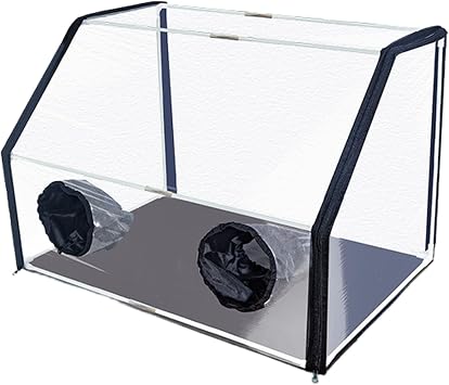 Transparent Mushroom Growing Observation Box, Foldable Still Air Box With Elastic Arm Sleeves, Ventilated Design For Sterile Cultivation, 60X40x40cm60 * 40 * 40cm