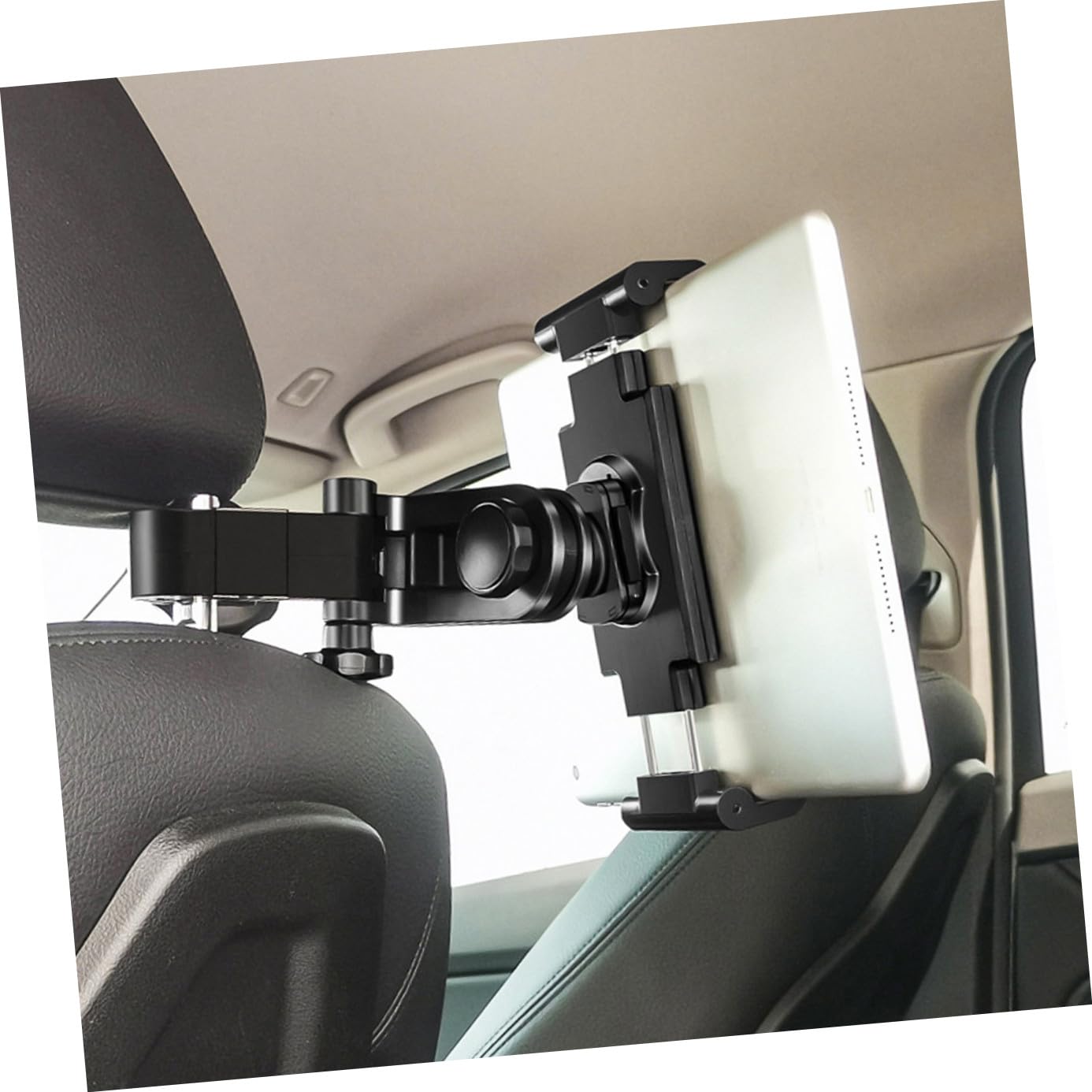 1pezzi Supporto Per Tablet Auto Regolabile Supporto Per Poggiatesta Auto in Apertura Variabile Cuscinetto Antiscivolo