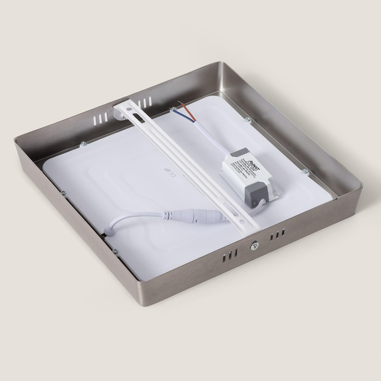 Plafoniera Quadrata Camillus Led Dimmerabile Bianco IP44 40x40 Cm Trio Lighting 86391938