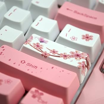 Amazon.co.jp: 桜のキーキャップPBT熱転写染料キーキャップOEM