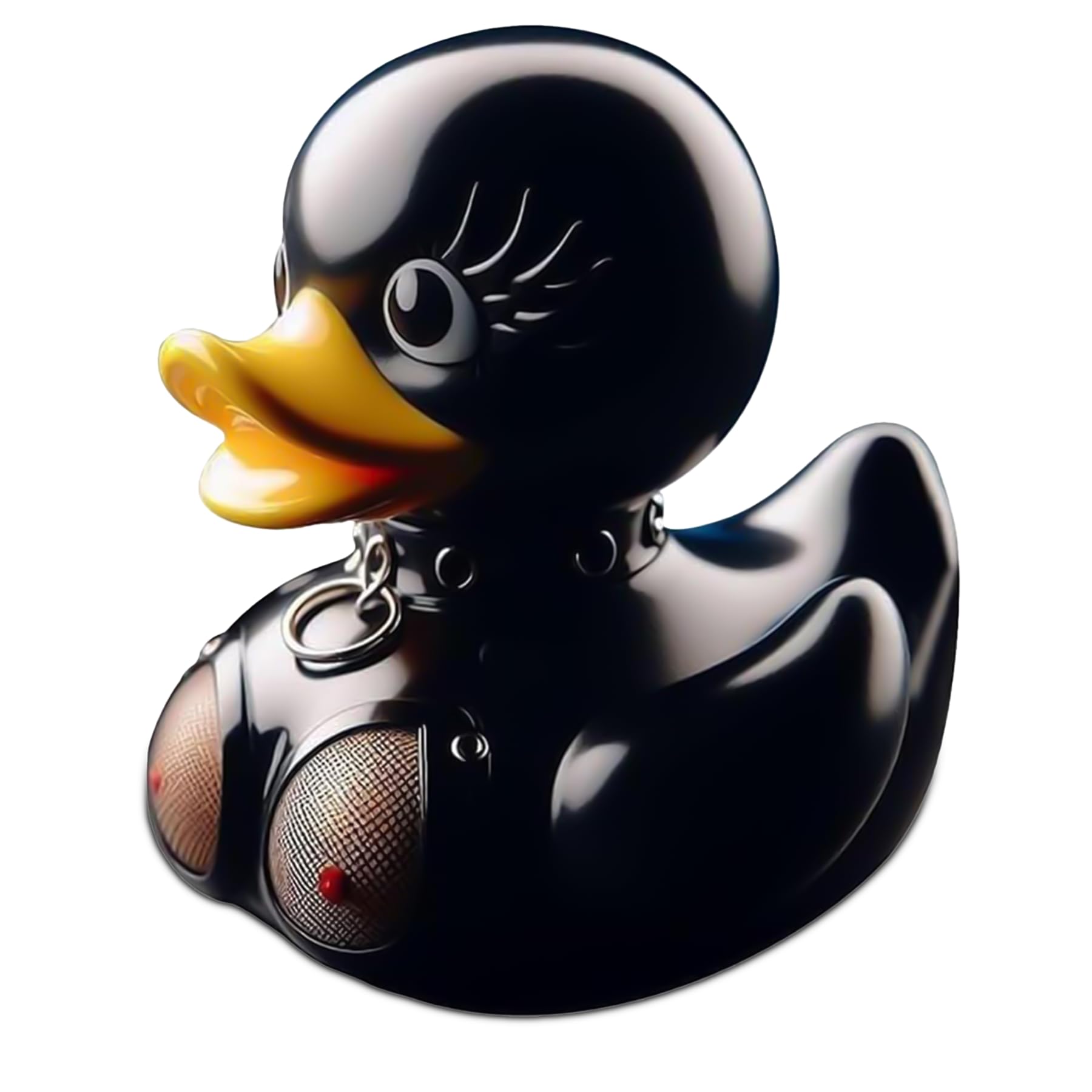 donciety Unique Rubber Duck, Gothic Duck Satanic Duck, Gothic Cyberpunk Resin Punk Ducks, Dancing Duck, Goth Girl Duck, Satanic Duck Gifts Home Decor