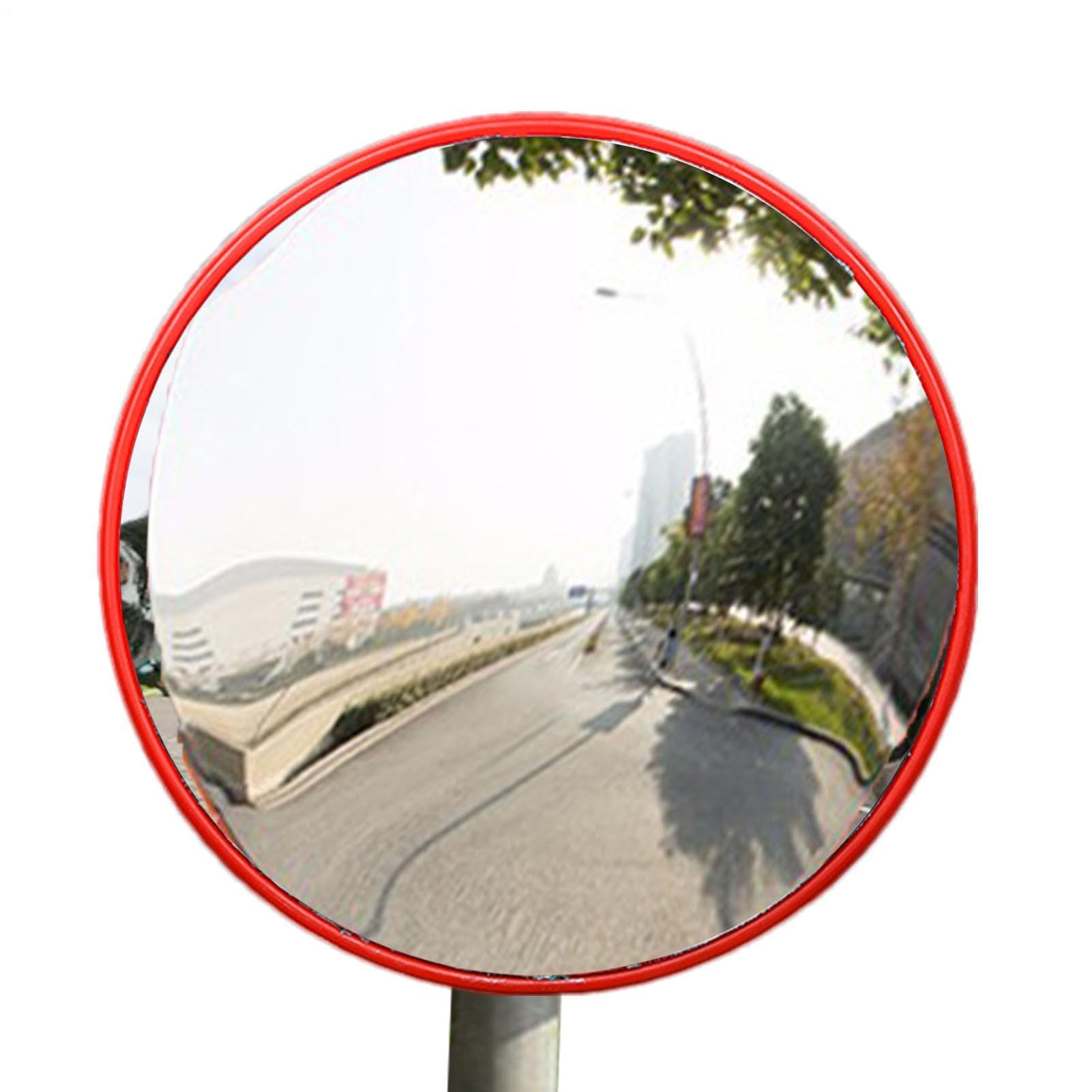 Specchio di ingresso - Specchio di sicurezza da 22 pollici | Ampia vista | in policarbonato: convesse per interni ed esterni per accessi, garage, strade, parcheggi,