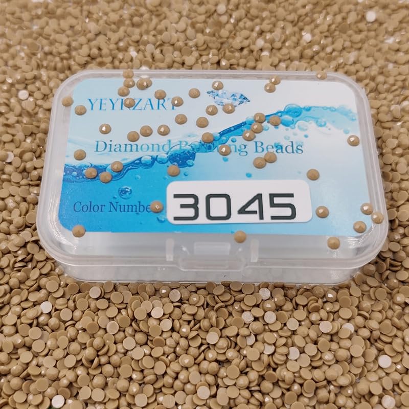 YEYKZART 3045 Diamond Painting Replacement Round Diamonds Beads Rhinestones Accessories for Diamond Art Missing Color 3500 PCS โ image 1