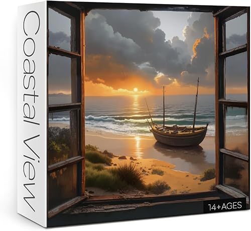 Miniatura 8 de Rompecabezas de Paisaje Otoñal para Adultos 1000 Piezas, Rompecabezas de Escena Natural del Otoño, Bonitos Rompecabezas Escénicos de Puesta de Sol