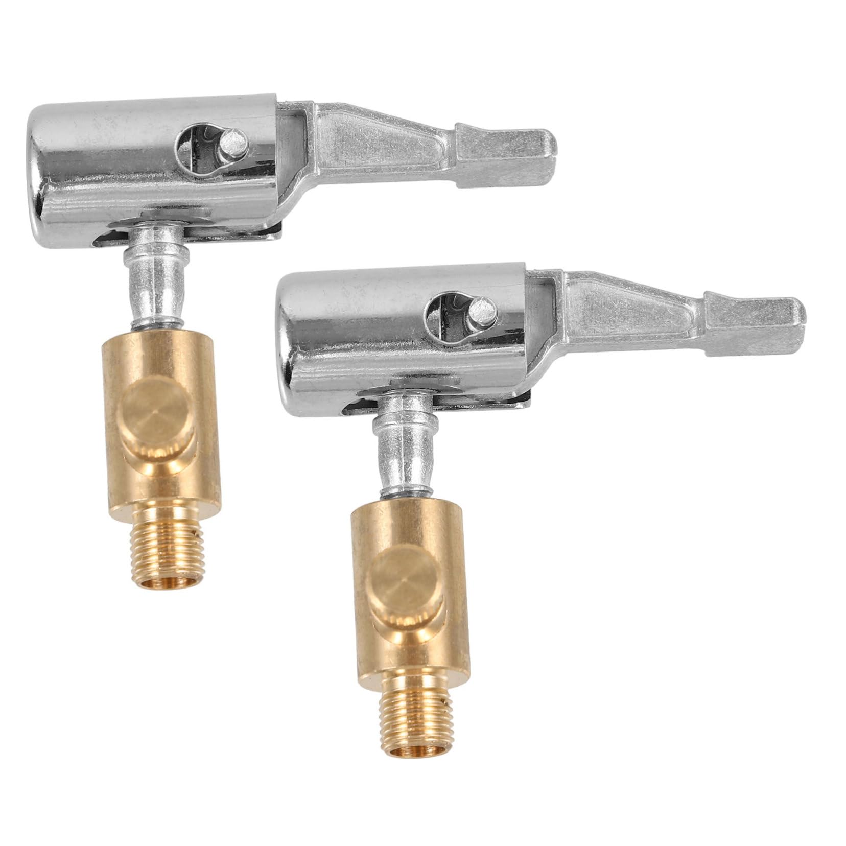 Unomor 2Pcs Air Chuck Tire Inflator Accessory Durable Chuck for Car Truck Bike and Motorcycle Efficient Inflation and Deflation Tool for Optimal Tire Pressure