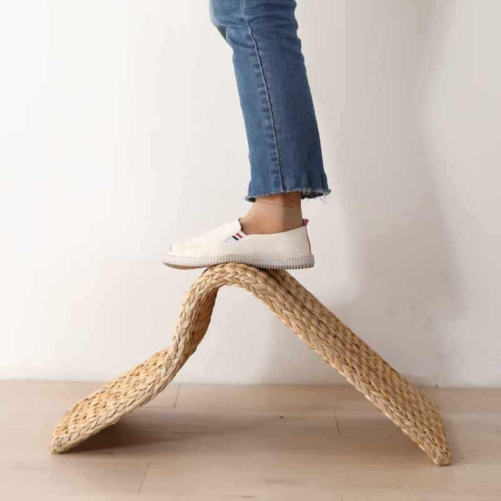 Amazon｜座椅子 竹製 背もたれ チェア 腰が痛くならない クッション付