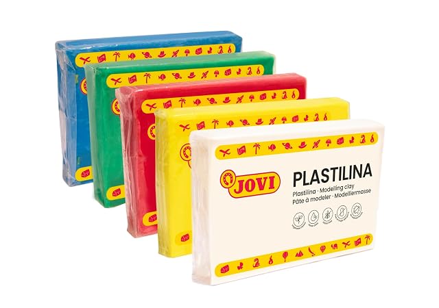 Foto 2 de 8 de Jovi - Plastilina 15 Pastillas de 350 gr, en 5 Colores básicos, no se Seca