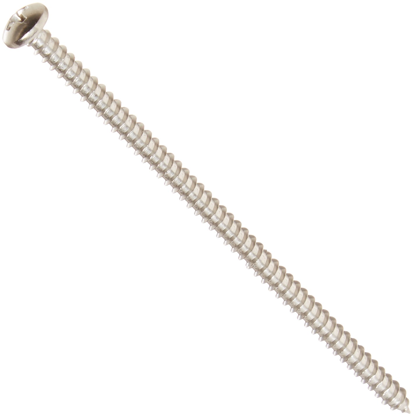 Small Parts 0824APF188 18-8 Stainless Steel Sheet Metal Screw, Plain Finish, 82 Degrees Flat