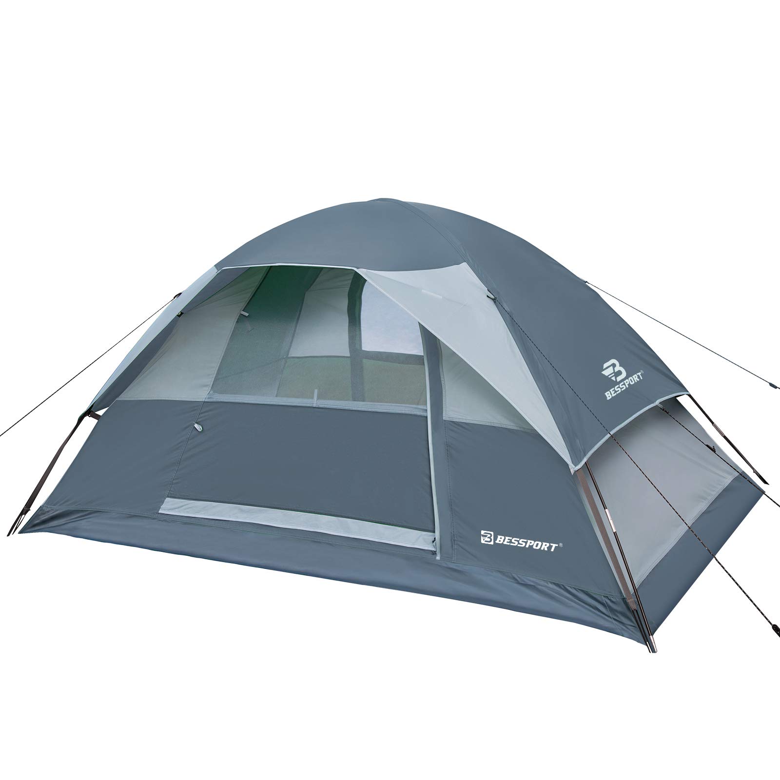 Bessport Camping Tent 2 Person Backpacking Tent Waterproof Lightweight Easy Setup Tent with Two Doors for Outdoor, Hiking Mountaineering Travel