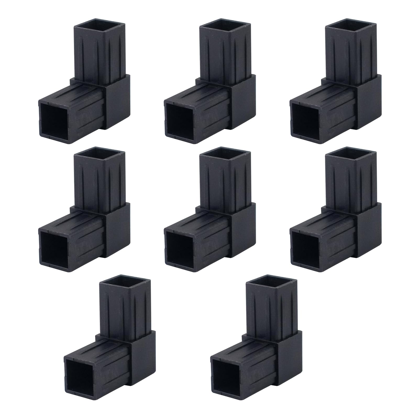 8Pcs Joint Square Tube Connector Connection Fastener for Furniture Framing and Structural Enduring Fixed Pipe Clamp
