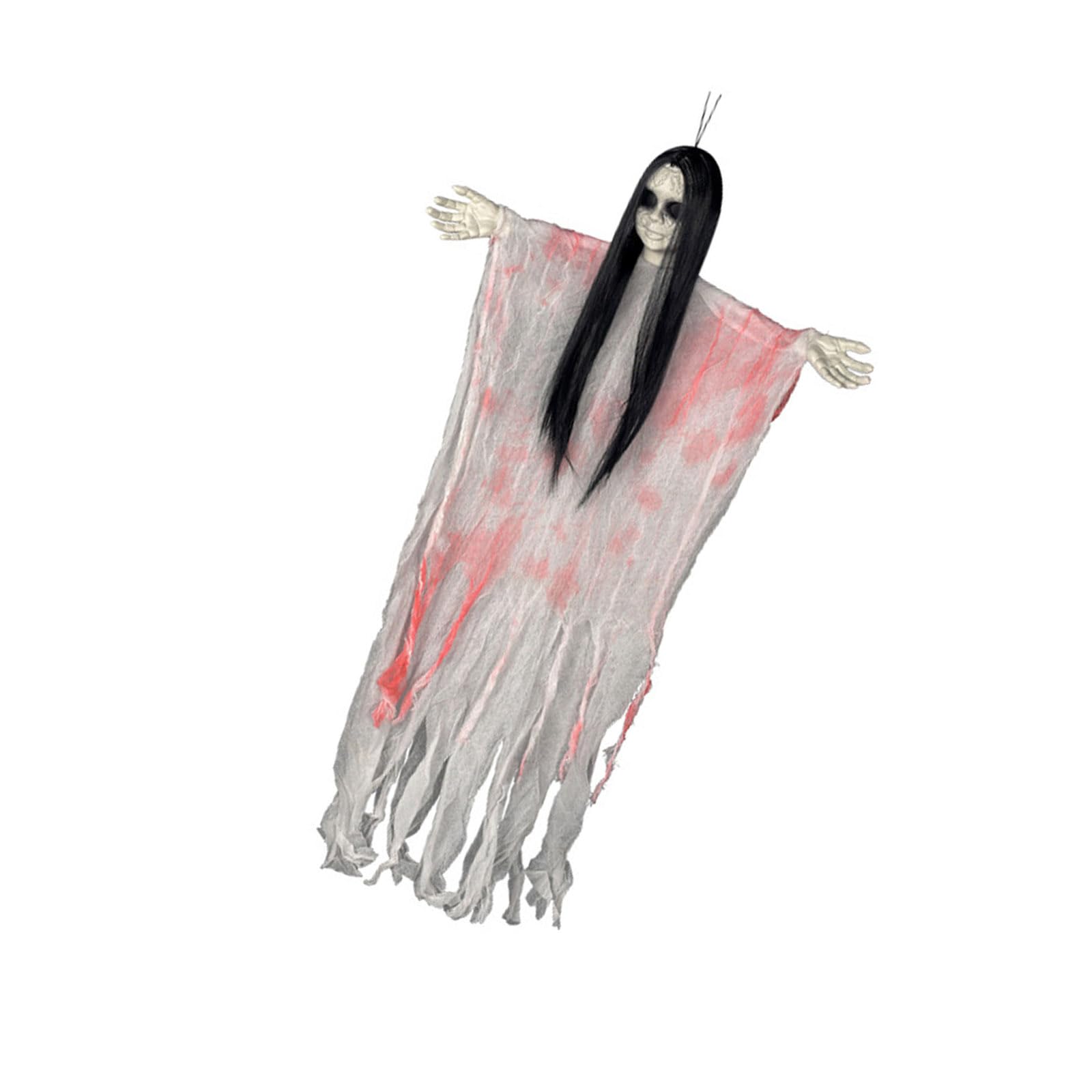Elnwnnkc Halloween Witch Skeleton Glowing Hangings Ornament Scary Glowing Specters Pendant for Indoor Outdoor Scary Decoration Permanent Witch Skeleton Props