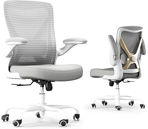 Miniatura 7 de Silla de oficina ergonómica con soporte lumbar, sillas de escritorio ajustables para computadora en casa, juegos y trabajo, sillas de escritorio