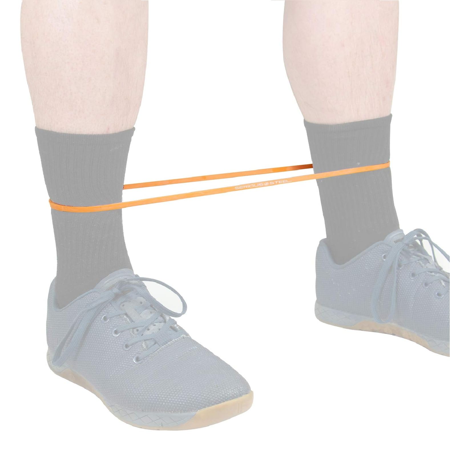 Serious Steel Fitness 12 inch Resistance Bands Hip & Glute Activation and Dynamic Warm Ups (#0 Orange)