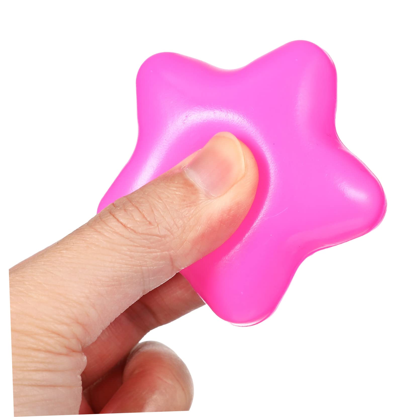 KONTONTY 100Pcs Star Shaped Ocean Balls for Crush Balls for Indoor Play Ball Pit and Swimming Pool Mixed Color Design