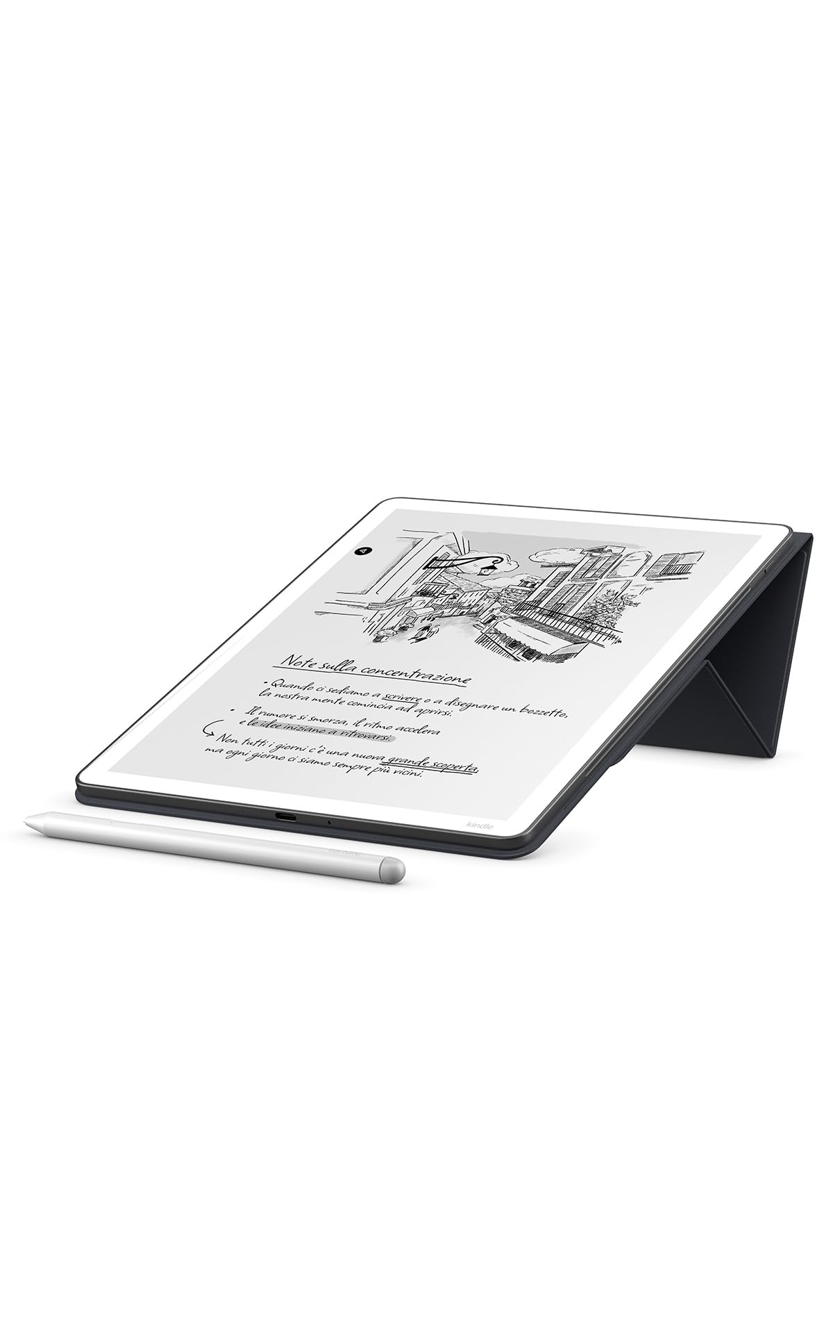 Nuova custodia per Amazon Kindle Scribe, con apertura a libro e aggancio magnetico, progettata per la sostenibilità, funzionale e protettiva | Materiali di origine vegetale