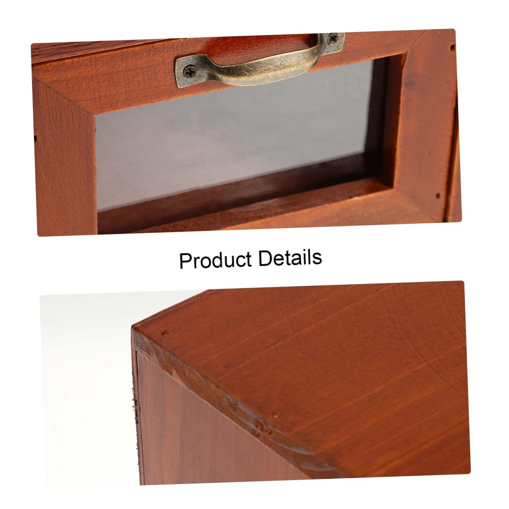 Rialzo per Monitor da Scrivania in Legno con Cassetti Acrilici | Design Elegante, Organizer da Desktop Incluso, Uso Ufficio, Supporto per Laptop e Schermo, Scaffale per Computer