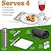 Scuddles Picnic Backpack for 4 Person with Blanket Picnic Basket Set for 4 with Insulated Cooler Wine Pouch for Family Couples