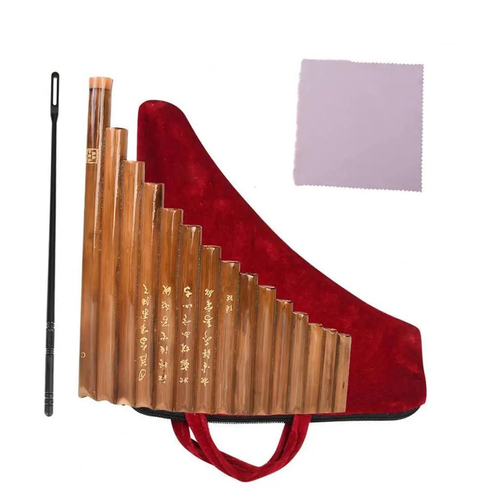 Professional Pan Flute Pan Flute Left-Hand Easy To Learn 15 Pipes Chinese Traditional Musical Instrument Pan Pipes For Musical