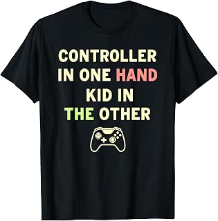 Gamer Mom Plays With Kids Family Gaming Co-Op Player Two T-Shirt