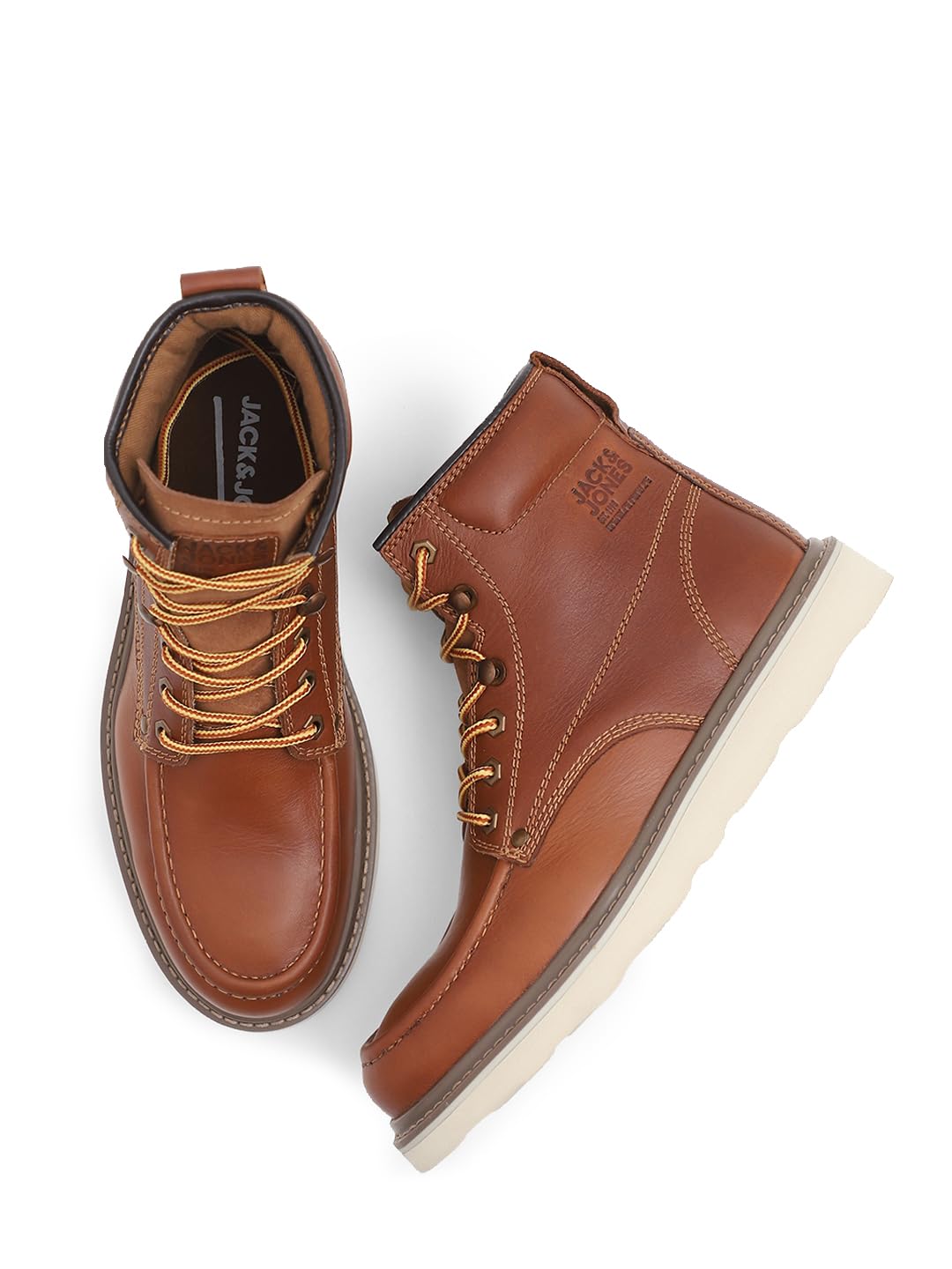 Jack & Jones Mens Brown Premium Leather Boots, 10 UK (B0CJCCBPHY) Amazon Price History, Amazon Price Tracker