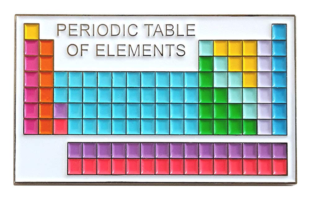 Pinsanity Periodic Table of Elements Enamel Lapel Pin